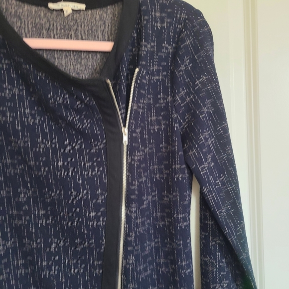 41 Hawthorn Stitch Fix Blue Asymmetric Zip Up Soft Jacket Size XS - Picture 4 of 11